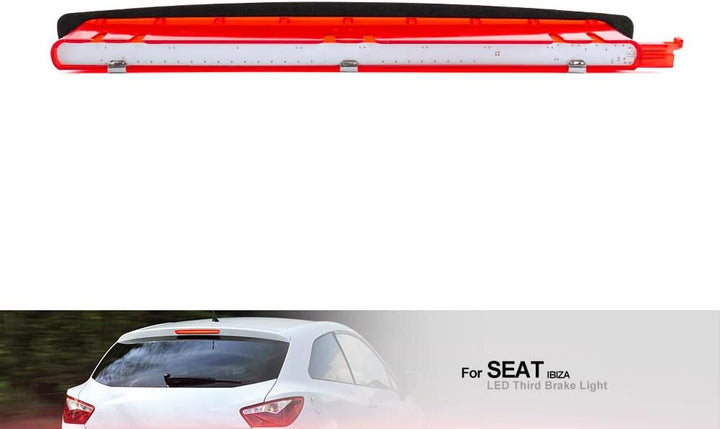 Rote Linse rote LED 3 dritte bremsleuchte fur Seat Ibiza 6J 6P Leon MK2 hinteres mittleres hoch mont