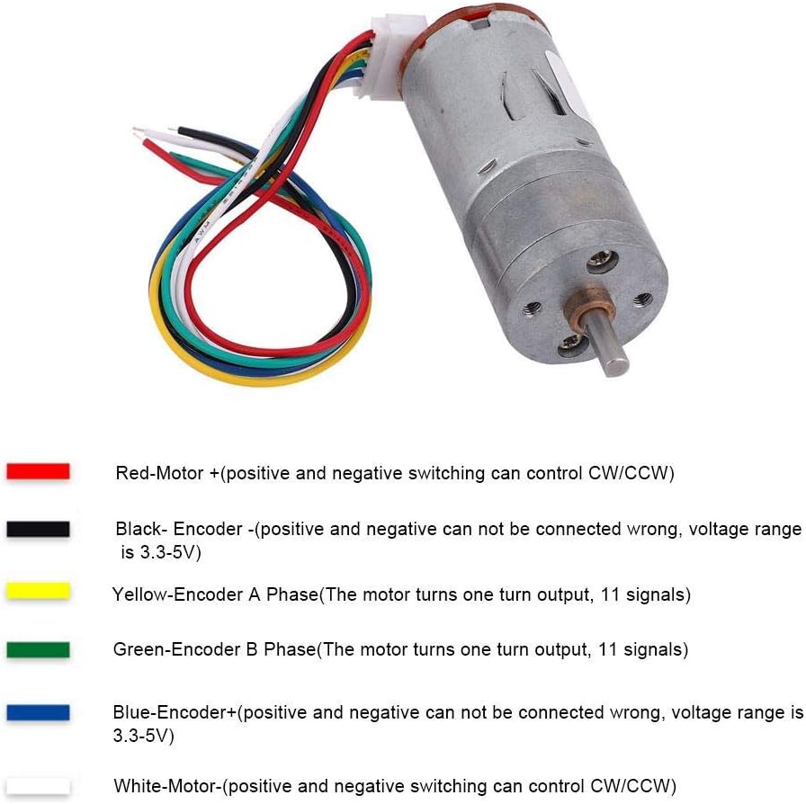 DC 12V Motor mit Encoder 65mm Magnetgetriebe Vollmetallgetriebe Micro Speed Reducer Kit Montagehalte