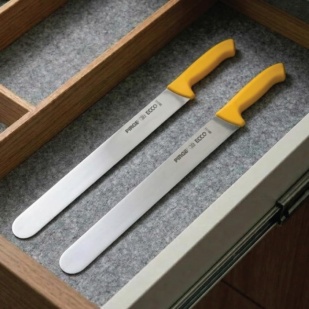 Pirge Ecco Dönermesser 55 cm Gelb - Aufschnittmesser - Schärfstes Döner Langmesser - Schneidemesser