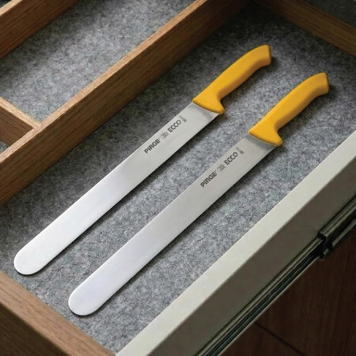 Pirge Ecco Dönermesser 55 cm Gelb - Aufschnittmesser - Schärfstes Döner Langmesser - Schneidemesser