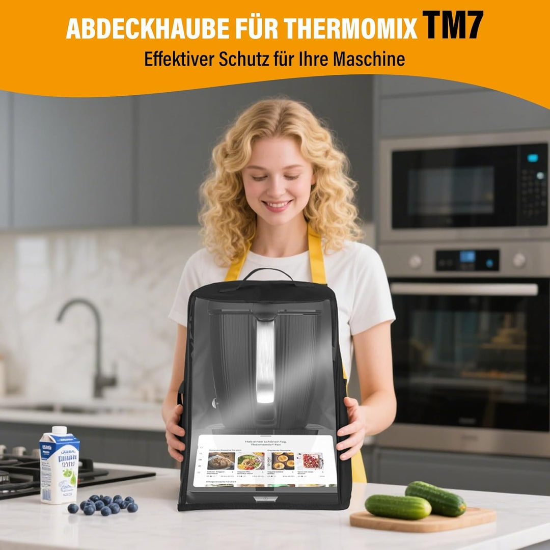 Abdeckhaube für Thermomix TM7, Haube für Thermomix Abdeckung Küchenmaschine TM7 Zubehör Ideal für de