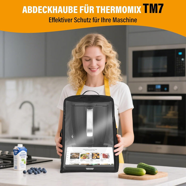 Abdeckhaube für Thermomix TM7, Haube für Thermomix Abdeckung Küchenmaschine TM7 Zubehör Ideal für de