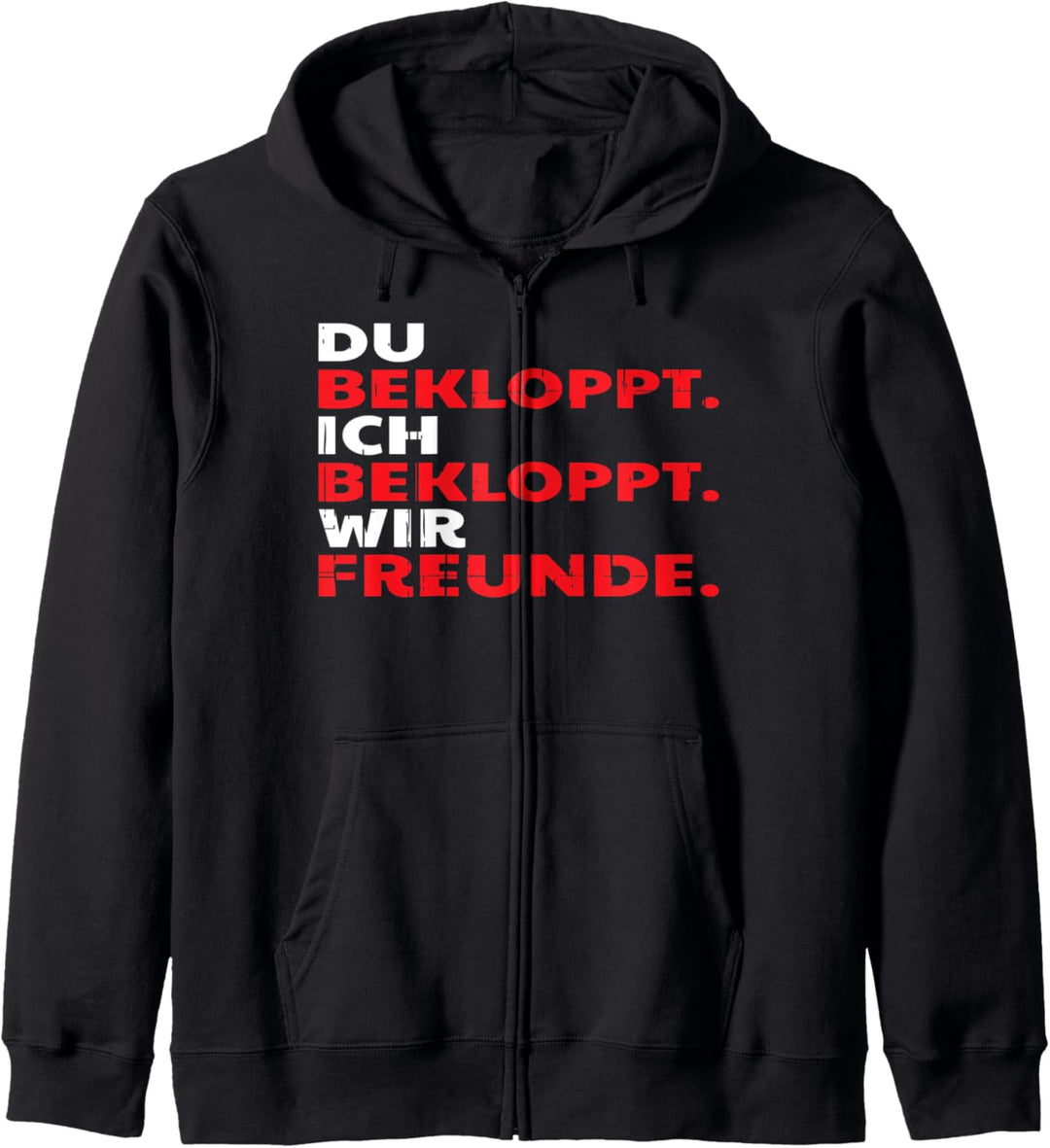 Freunde Familie Sprüche I Freundschaft Best Friends BFF Kapuzenjacke
