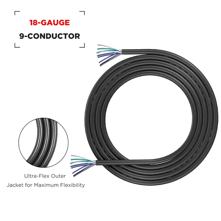 RECOIL RS918-20 6m Auto Lautsprecherkabel 9-adrig (9x 0,8mm², 18AWG CCA) – Ultra-Flex, Easy-Peel Man