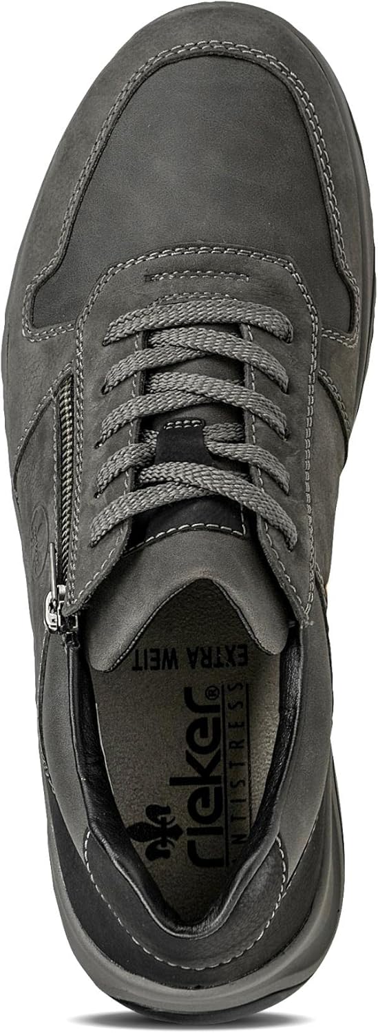 Rieker Herren B8612 Sneaker 41 EU Grau, 41 EU Grau