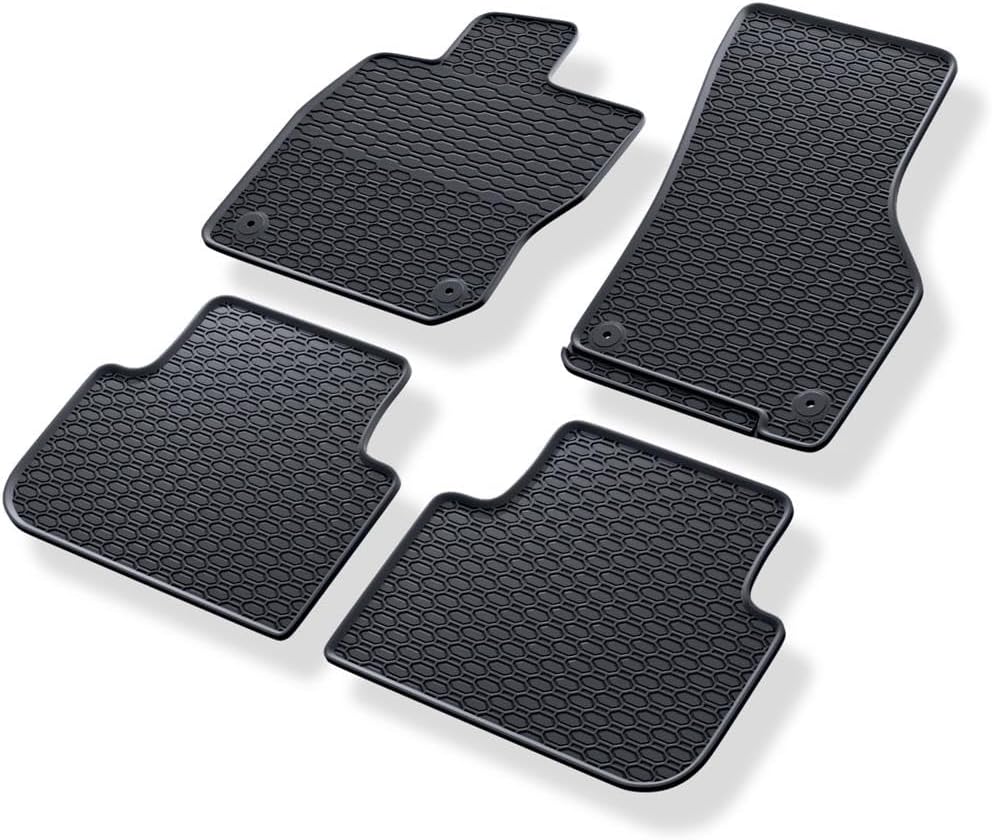 Mossa - Gummifussmatten Auto kompatibel mit Cupra Leon eTSI MHEV Sportstourer (2020- ) schwarz Gummi