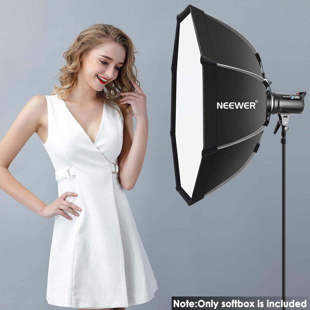 NEEWER 90cm achteckige Softbox mit Schnellspanner, mit Bowens-Halterung, Tragetasche, kompatibel mit