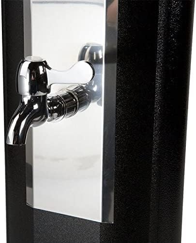 well2wellness® Hochwertige Aluminium Solardusche Gartendusche 'De Luxe' 35 Liter mit Wellness Duschk