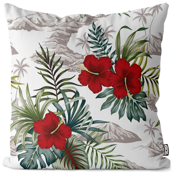 VOID Tropische Inseln Hibiskus Kissenbezug Kissenhülle Sofakissen Kissen Deko Outdoor-Kissen Dekokis