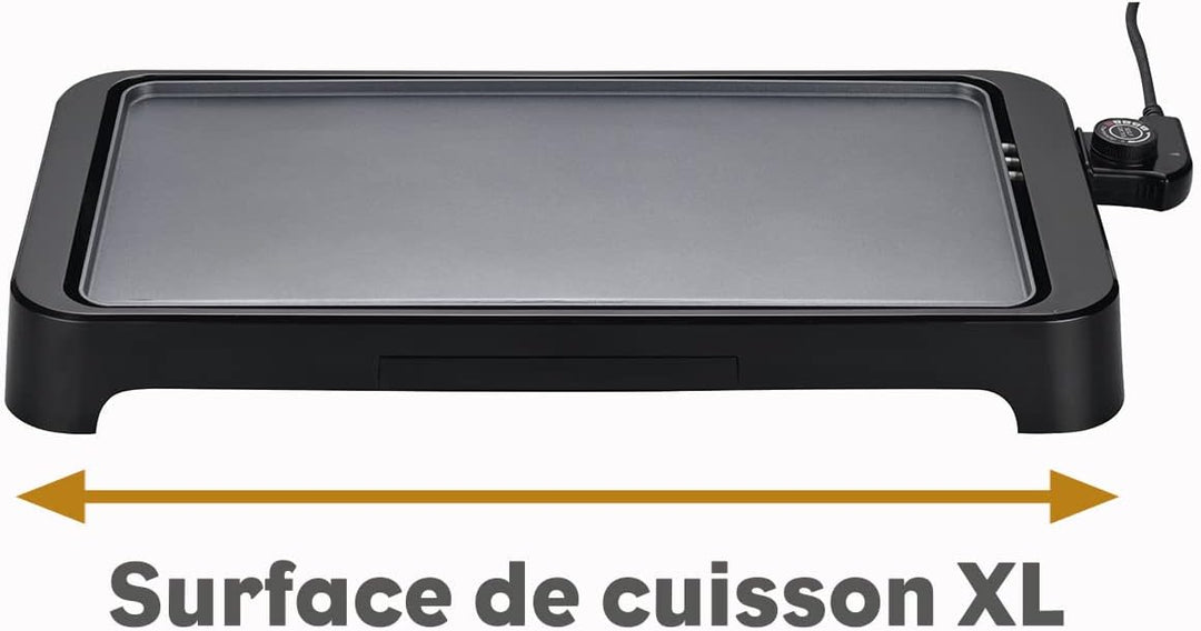 LITTLE BALANCE 8552 Easy Plancha 2000 XL Elektrische Grillplatte für 6-8 Personen, XXL-Kochfläche, a