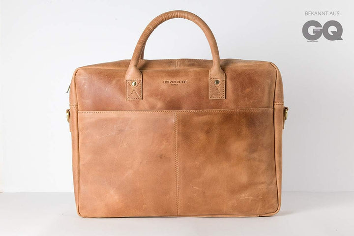 HOLZRICHTER BERLIN Briefcase Aktentasche (M). Handgefertigte grosse Tragetasche, Laptoptasche und Um