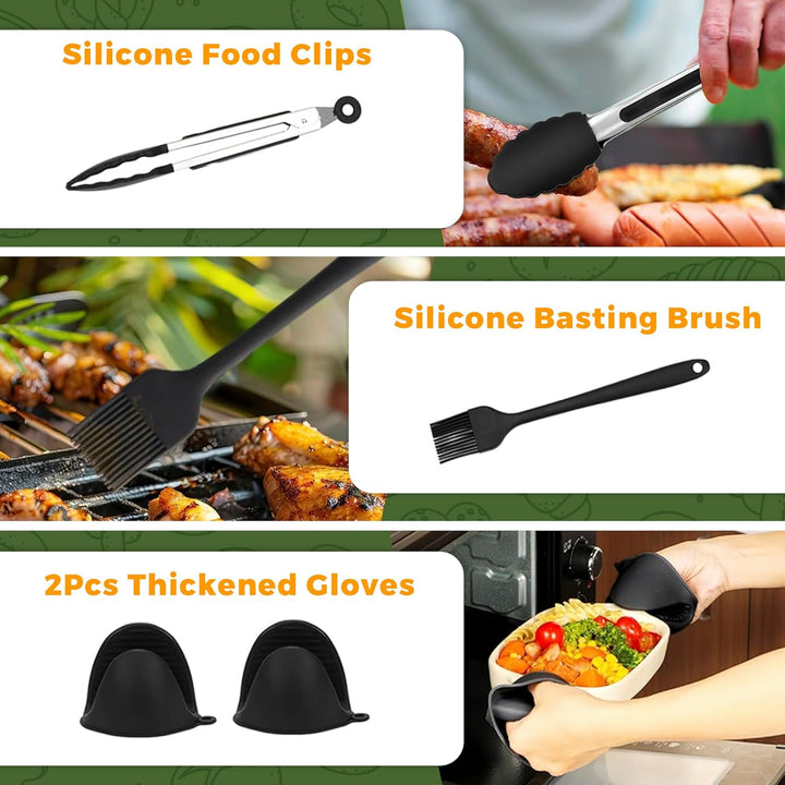 Pietuley 28 Stück Silikonform Heissluftfritteuse Zubehör für Philips Dual Basket Airfryer 3000-serie