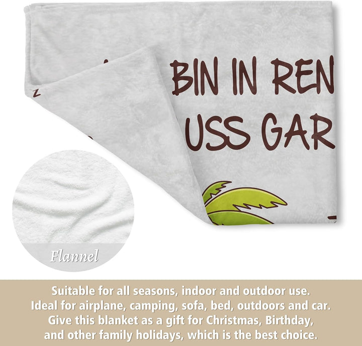 Lustiges Oma und Opa Geschenk zum Ruhestand, Renteneintritt Geschenk Frau und Männer, Kuscheldecke,