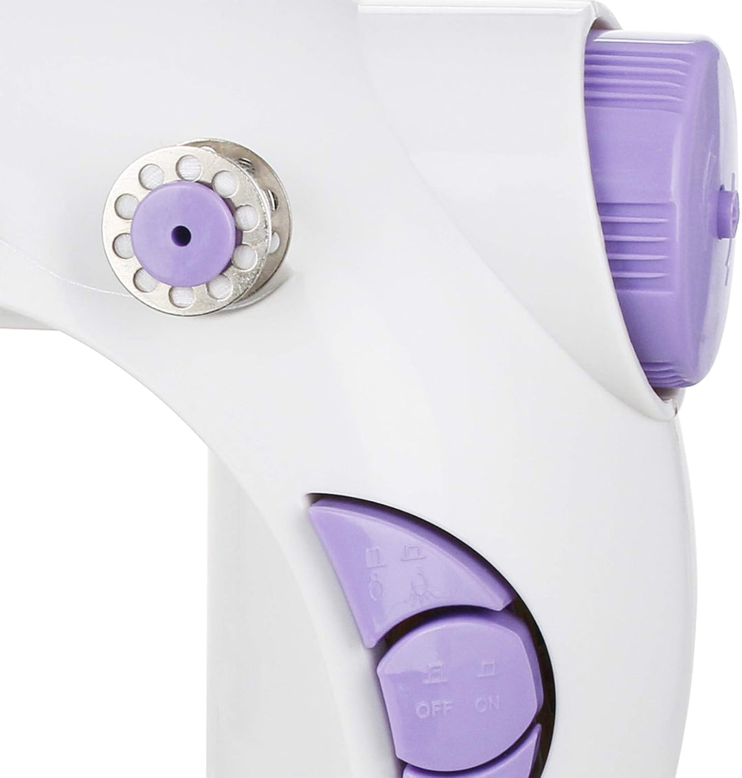 EMERIO Freiarmnaehmaschine SEW-122275 Weiss, Flieder, Klein 1 Stichmuster, 1 Stichmuster