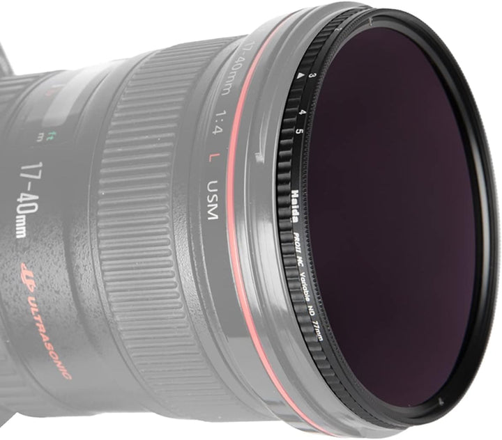 Haida Variabler ND-Filter, 52 mm, 1,5–5 Blendenstufen, ND4, ND8, ND16, ND32 52 mm VND, 52 mm VND