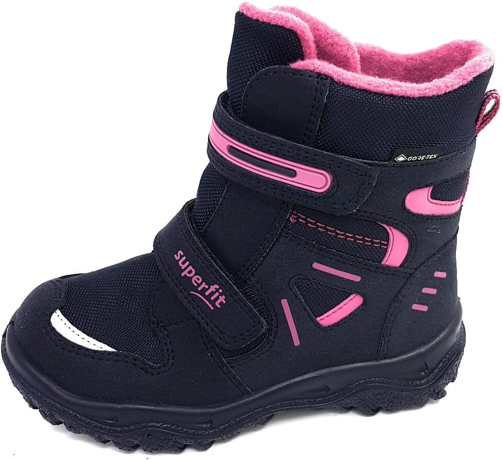 Superfit Mädchen Husky Warm Gefütterte Gore-tex Schneestiefel 25 EU Blau Rosa 8020, 25 EU Blau Rosa