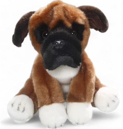 Carl Dick Boxer Hund, Plüschtier, Kuscheltier ca. 25cm 3344 Bo - Braun-schwarz-weiss, Bo - Braun-sch