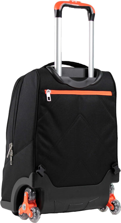 Yub TROLLEY URBAN FLUO, Rucksack mit Trolleyfunktion, Schulranzen mit Rollen, 3 in 1, ab 1. Klasse,