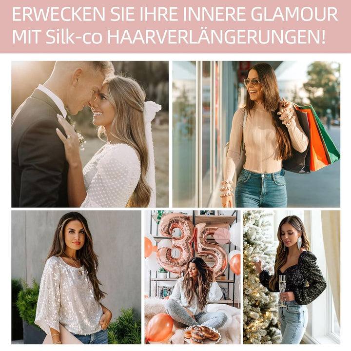 Tape in Extensions Echthaar 20stk, leicht Version Tape Extensions Echthaar, Remy Haarextensions Tape