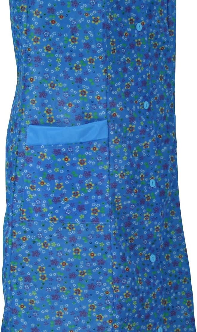 Kittel Schürze Dederon Nylon Kittelschürze versch. Farben 48 Design 3, 48 Design 3