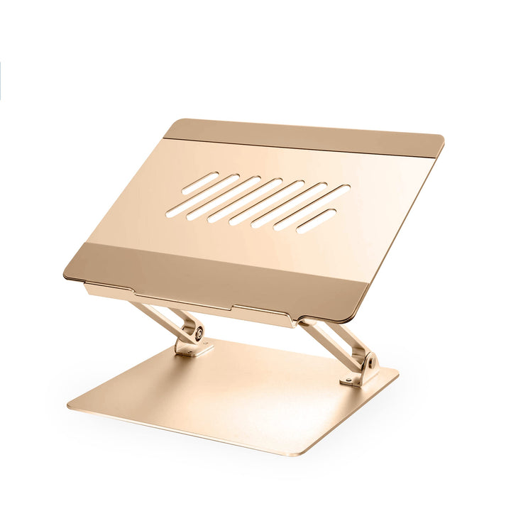 Konsol Laptopständer, Faltbarer Laptop-Riser, verstellbare Winkel, Aluminium leicht und langlebig, L