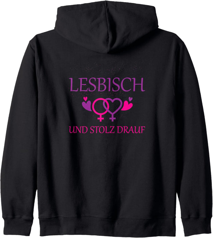 Lesbisch und stolz drauf Kapuzenjacke