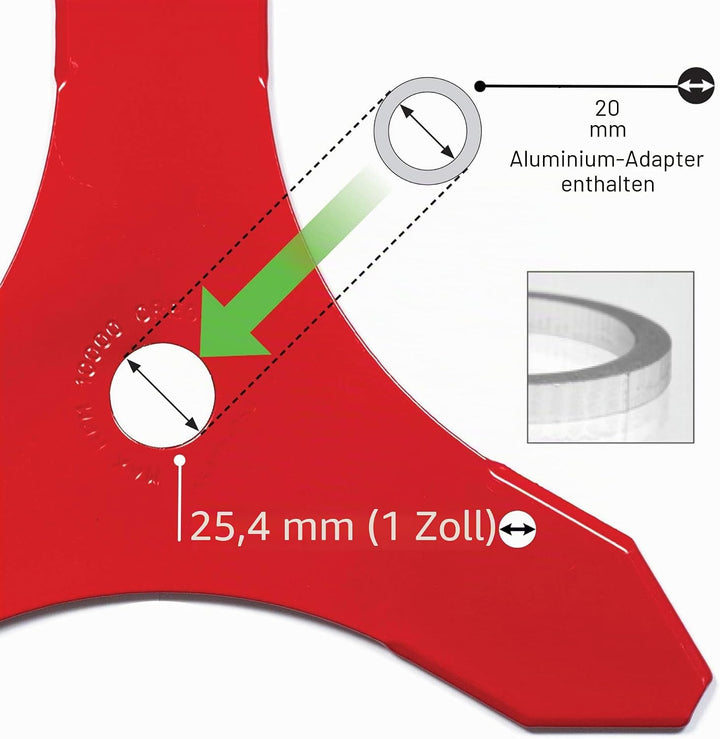Oregon 295499-0 One-For-All 3-Zahn-Messer für Freischneider