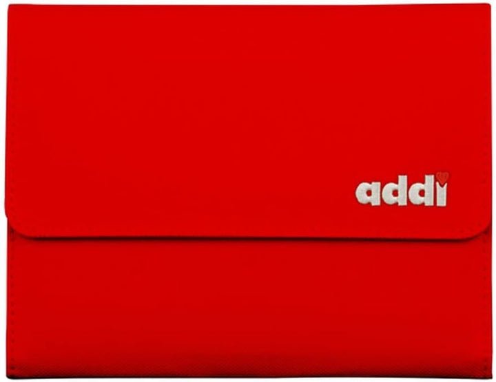 Addi Crochet Hook Case, Aluminium, Red, 2 bis 6mm 2.00 bis 6.00mm, 2.00 bis 6.00mm