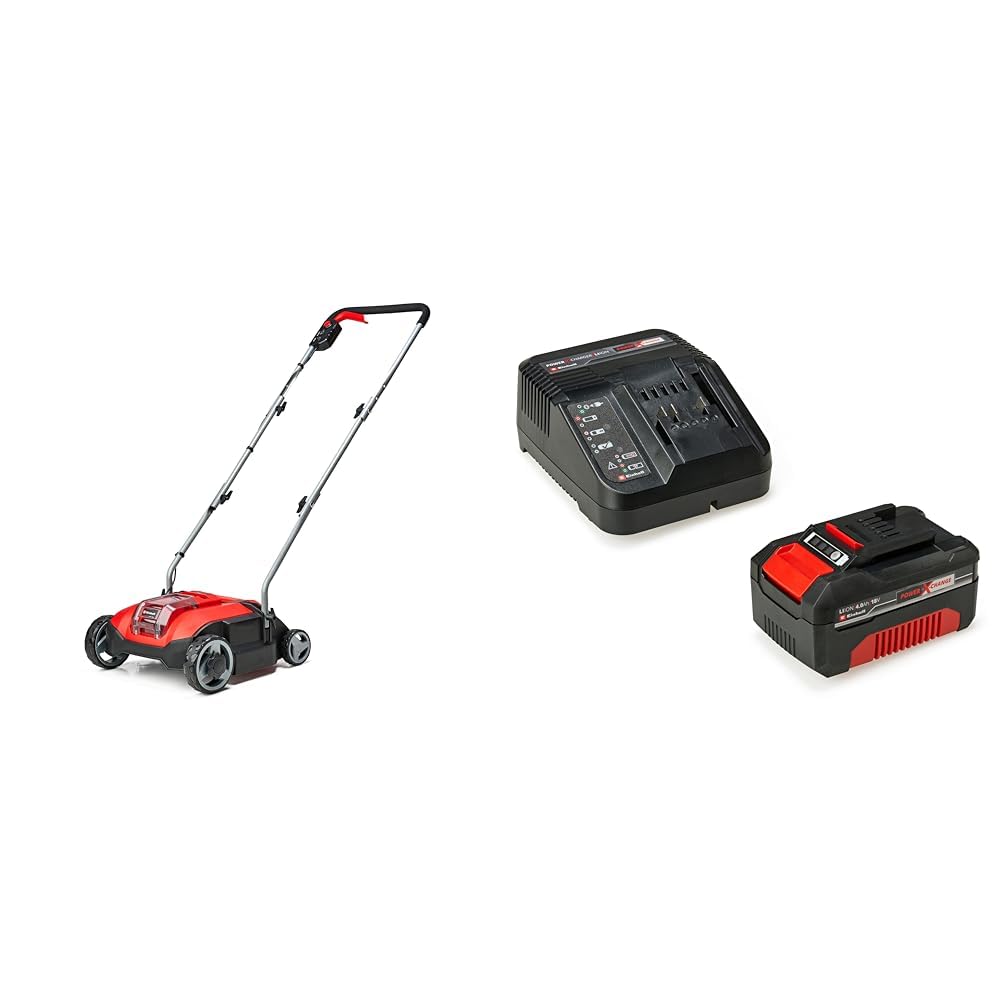 Einhell Akku-Vertikutierer GC-SC 18/28 Li Power X-Change (18 V, Brushless, 28 cm Messerwalze, 3-stuf