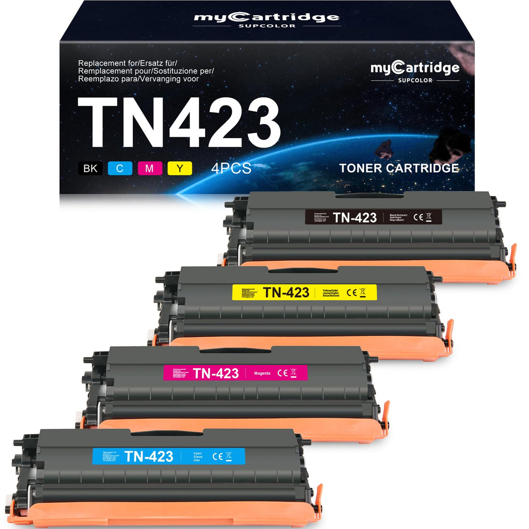 TN423 Toner 4er-Pack für Brother TN-423, TN421, MFC-L8690CDW, MFC-L8900CDW, HL-L8260CDW, HL-L8360CDW