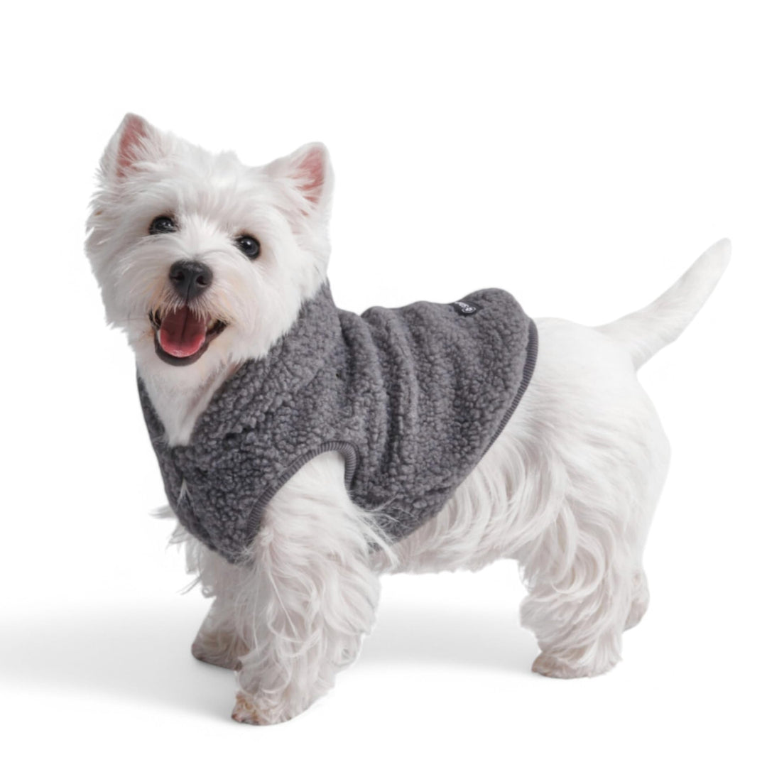 Spark Paws Dog Sherpa - Premium Quality, Suitable for All Breeds - Grey - M M Grey, M Grey