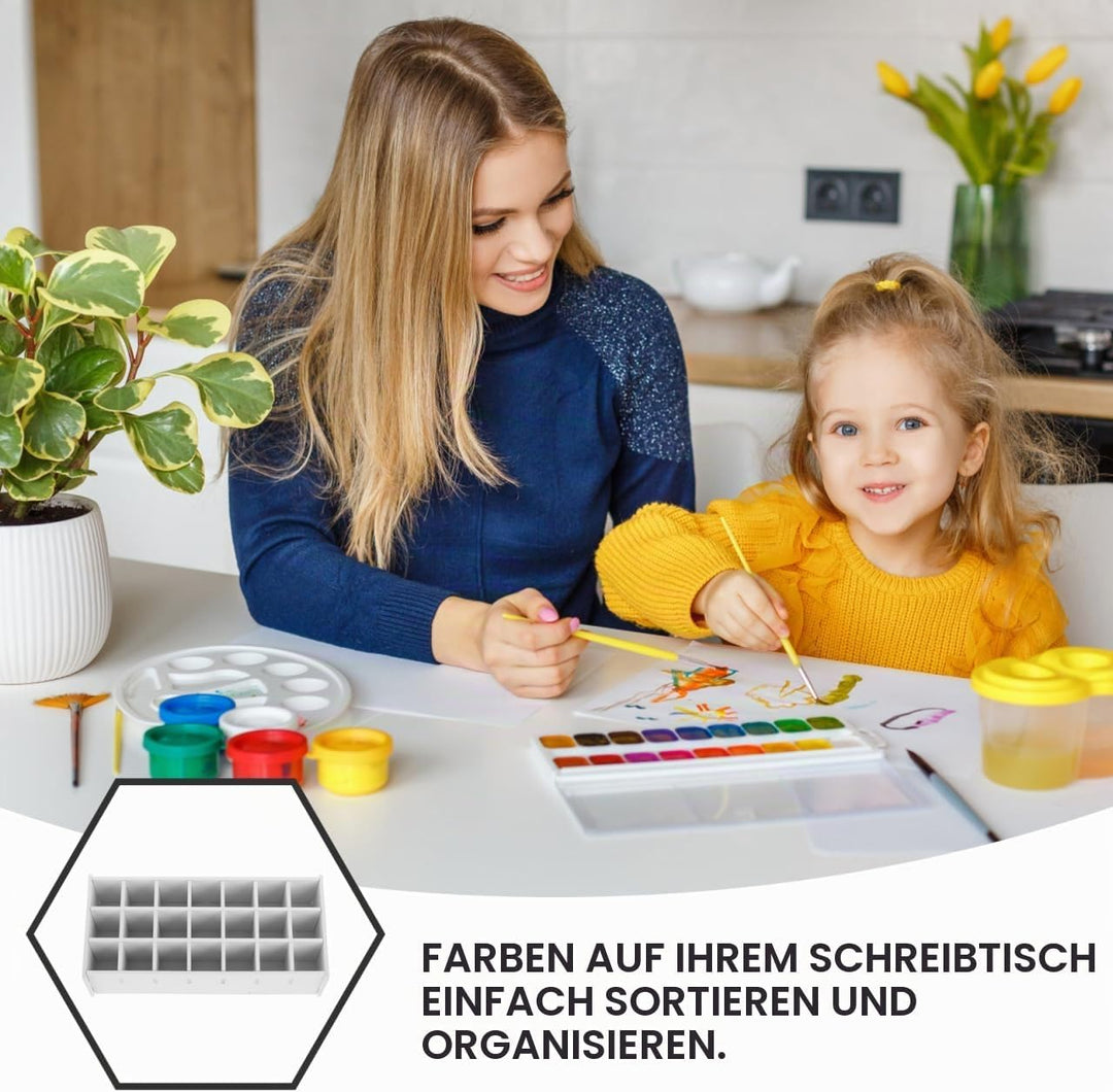 Gadpiparty Farbaufbewahrungsregal Desktop Organizer Für Farbflaschen Malutensilien Künstler Aufbewah