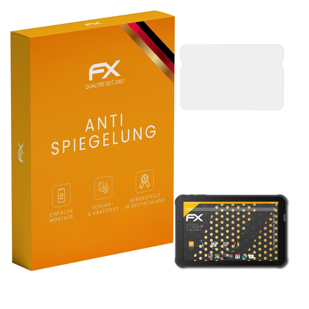 atFoliX Displayfolie kompatibel mit Honeywell ScanPal EDA10A Schutzfolie, entspiegelnde und stossdäm
