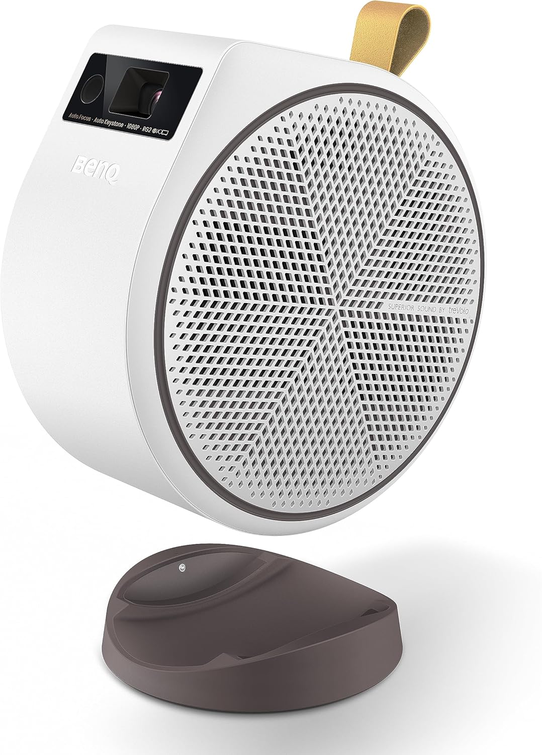 BenQ GV30 Tragbarer Beamer | Bluetooth-Lautsprecher mit Extra-Bass, Android TV, Auto-Fokus, Keystone