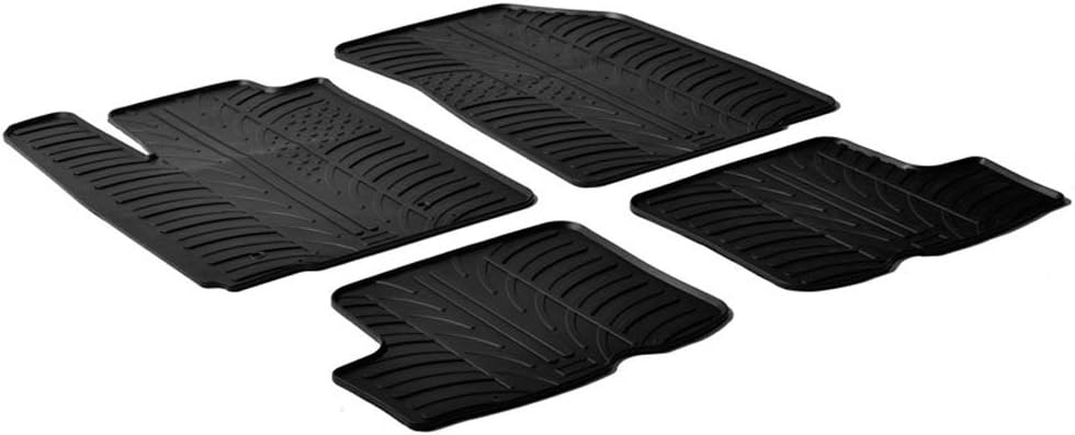 Gledring Satz Gummimatten kompatibel mit Dacia Sandero 2008- (T Profil 4-teilig)