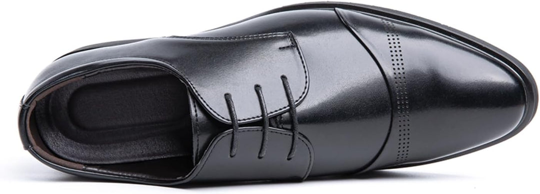 Anzugschuhe Herren Oxford Derby Schuhe Brogues Lederschuhe Hochzeitsschuhe Schnürhalbschuhe Klassisc