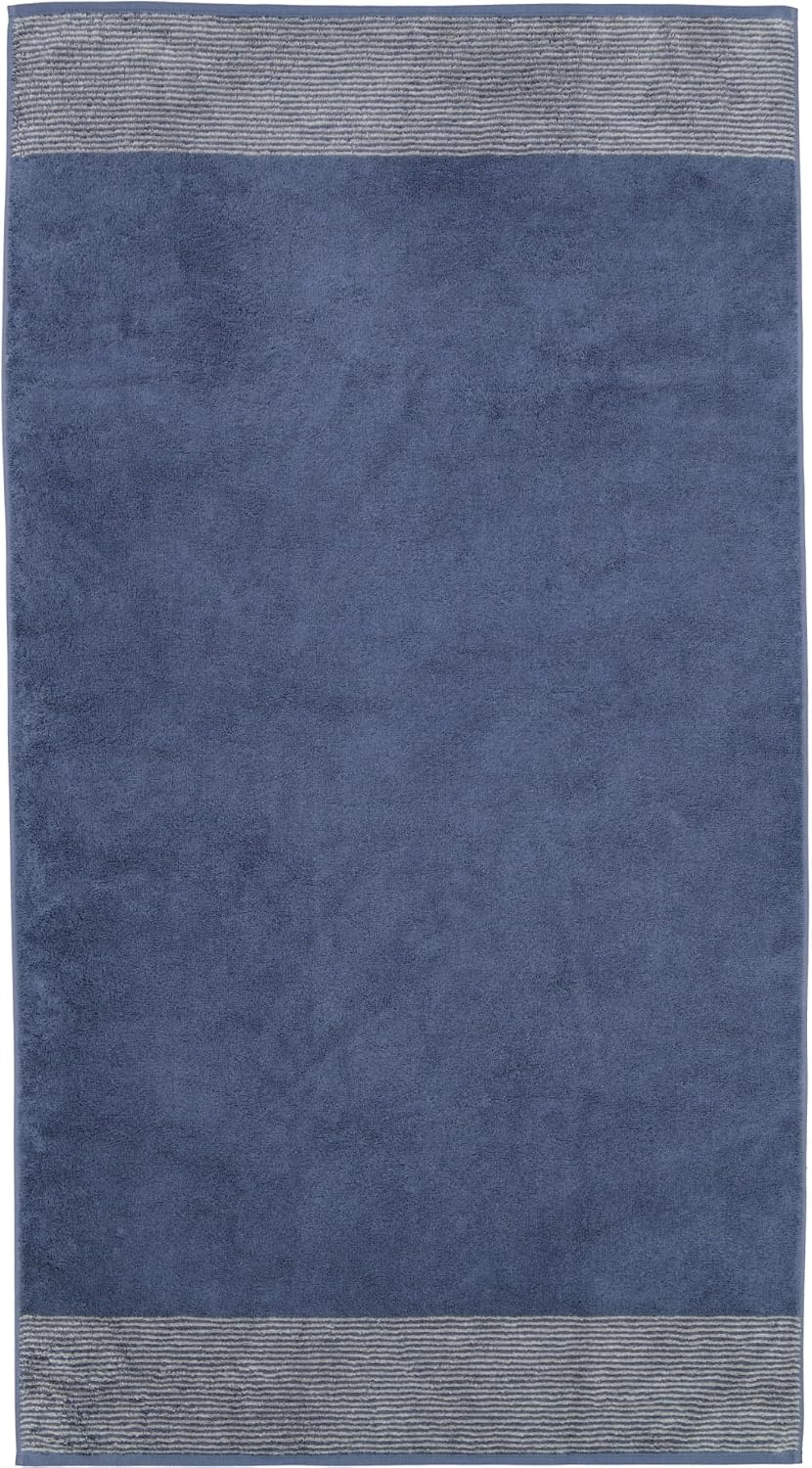 CAWÖ Home Handtücher Luxury Home Two-Tone 590 Nachtblau - 10 Duschtuch 80x150 cm, Duschtuch 80x150 c