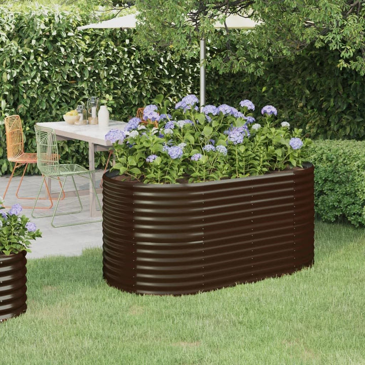 vidaXL Hochbeet, Wetterfestes Hochbeet für Garten Balkon Terrasse, Kräuterhochbeet zum Selber Bauen,