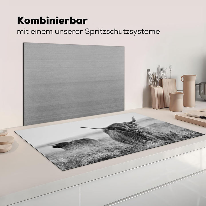 KitchenYeah© Herdabdeckplatte Einteilig Ceranfeld Abdeckplatte Küche Deko Ceranfeldabdeckung Herdabd