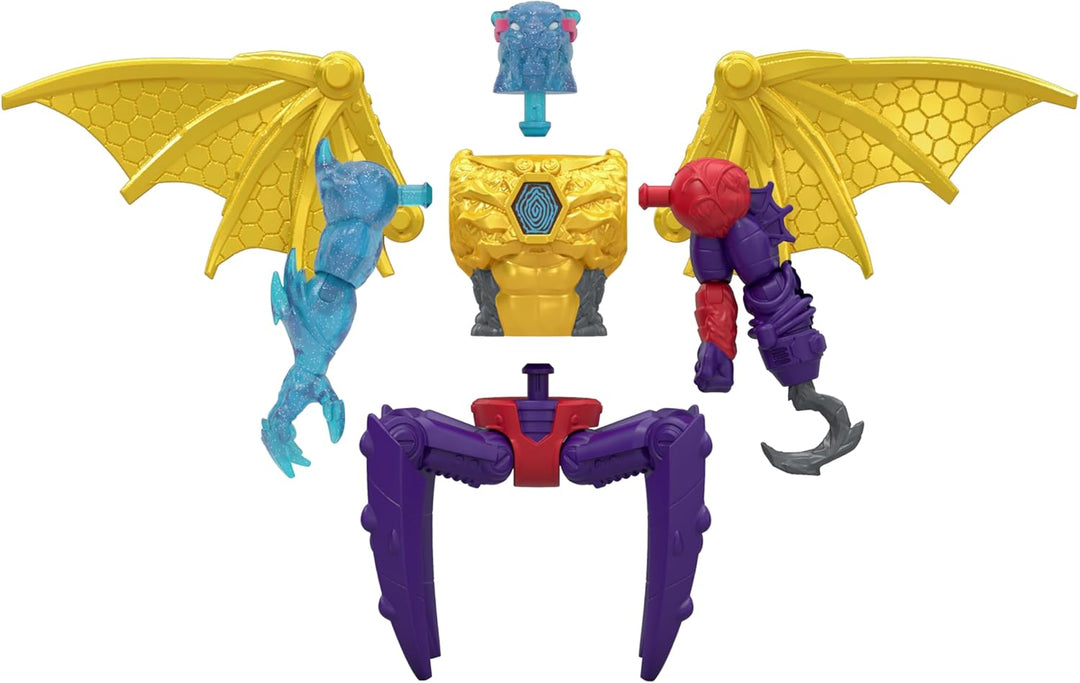 MrBeast Lab Hybrids Mehrfachpackung, Verschiedene Hybrid-Teile und 2 Actionfiguren zum Kombinieren,