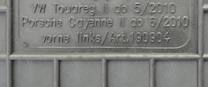 Fussmatten Vorne, Hinten + Tunnel Matte 5er Set für VW Touareg 2 2010-2018 7P Gummi Gummimatten Vorn