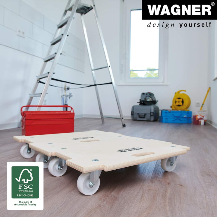 Wagner Transporthilfe MM 1382 I 59 x 39 x 11 cm - Tragkraft 250 kg - ideal für Lasten (Fast) jeder G