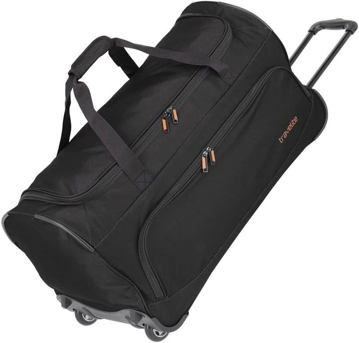 Travelite 2-Rad Trolley Reisetasche Gr. S mit Dehnfalte, Gepäck Serie Basics &amp; 2-Rad Trolley Reiseta