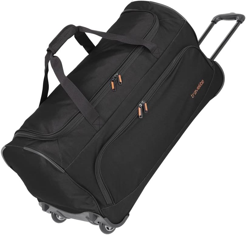 Travelite 2-Rad Trolley Reisetasche Gr. L mit Dehnfalte, Gepäck Serie Basics & 2-Rad Trolley Reiseta