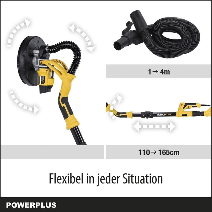 Powerplus POWX0477 Trockenbauschleifer, 0, 3 Stück, Trockenbauschleifer