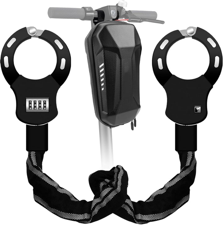 E Scooter Schloss,E Scooter Schloss mit Zahlencode,Handschellenschloss E Scooter,Silikonschutz Gegen