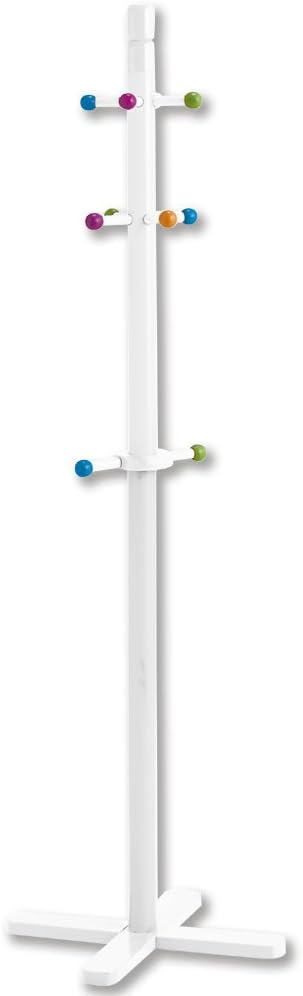 Zeller 13451 Kinder-Kleiderständer, MDF, 38 x 38 x 124 cm, weiss, Weiss