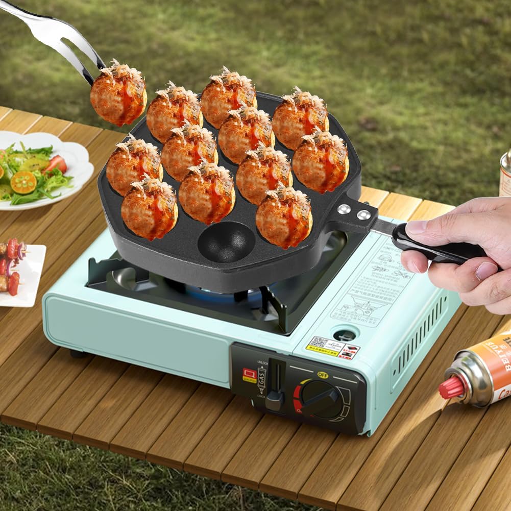 Takoyaki Grill Pan, Octopus Pfanne Antihaftbeschichtung Grillpfanne Formen DIY Ball Japanische Oktop