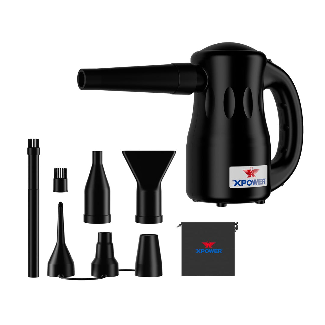 XPOWER Electric Air Duster for Dusting Drying Inflating Blowing Car Detailing Computer Leaf Blowing