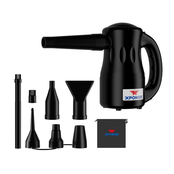 XPOWER Electric Air Duster for Dusting Drying Inflating Blowing Car Detailing Computer Leaf Blowing